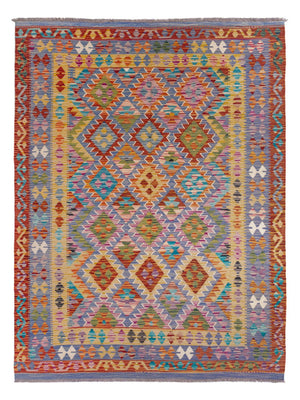 Kelim Carpet - Splash - 204 x 148 cm - flerfärgad