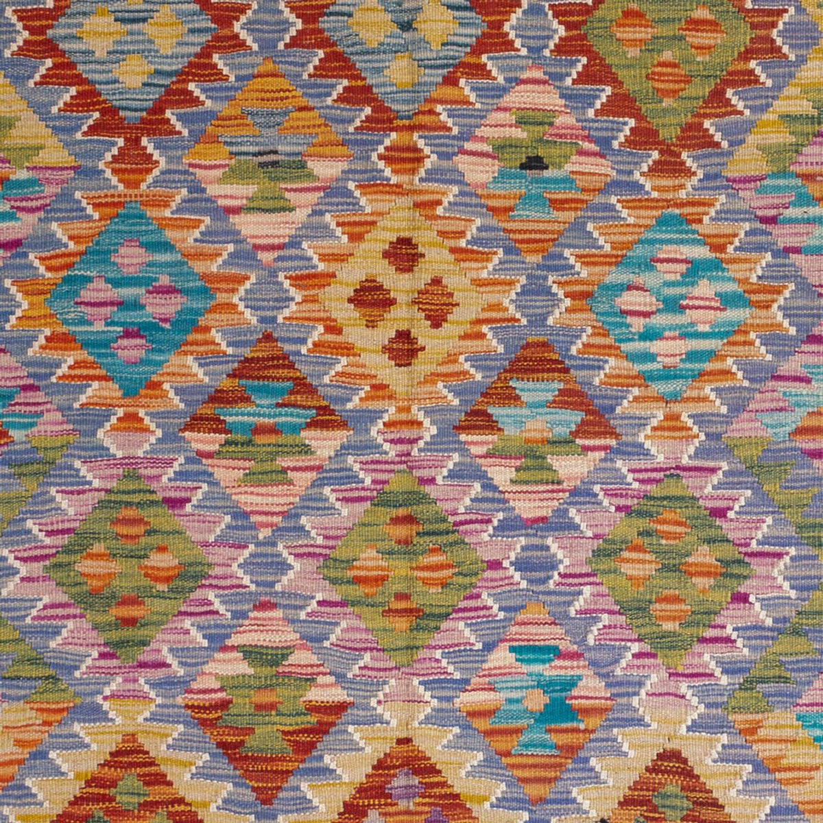 Kelim Carpet - Splash - 204 x 148 cm - flerfärgad