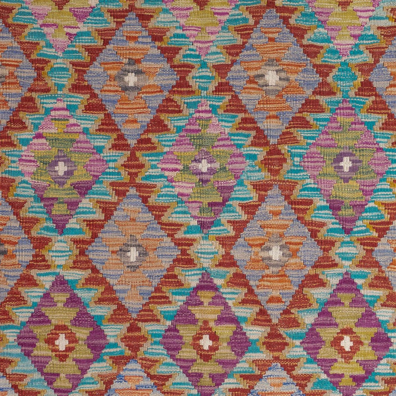 Kelim Carpet - Splash - 198 x 150 cm - flerfärgad