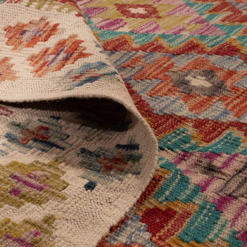 Kelim Carpet - Splash - 198 x 150 cm - flerfärgad