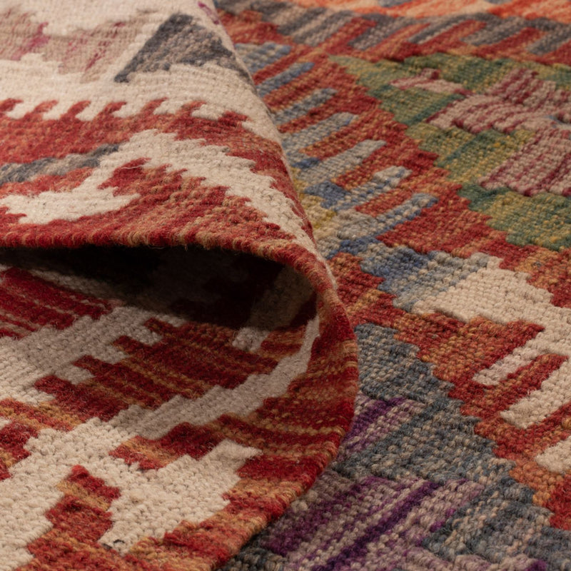 Kelim Carpet - Splash - 198 x 156 cm - flerfärgad