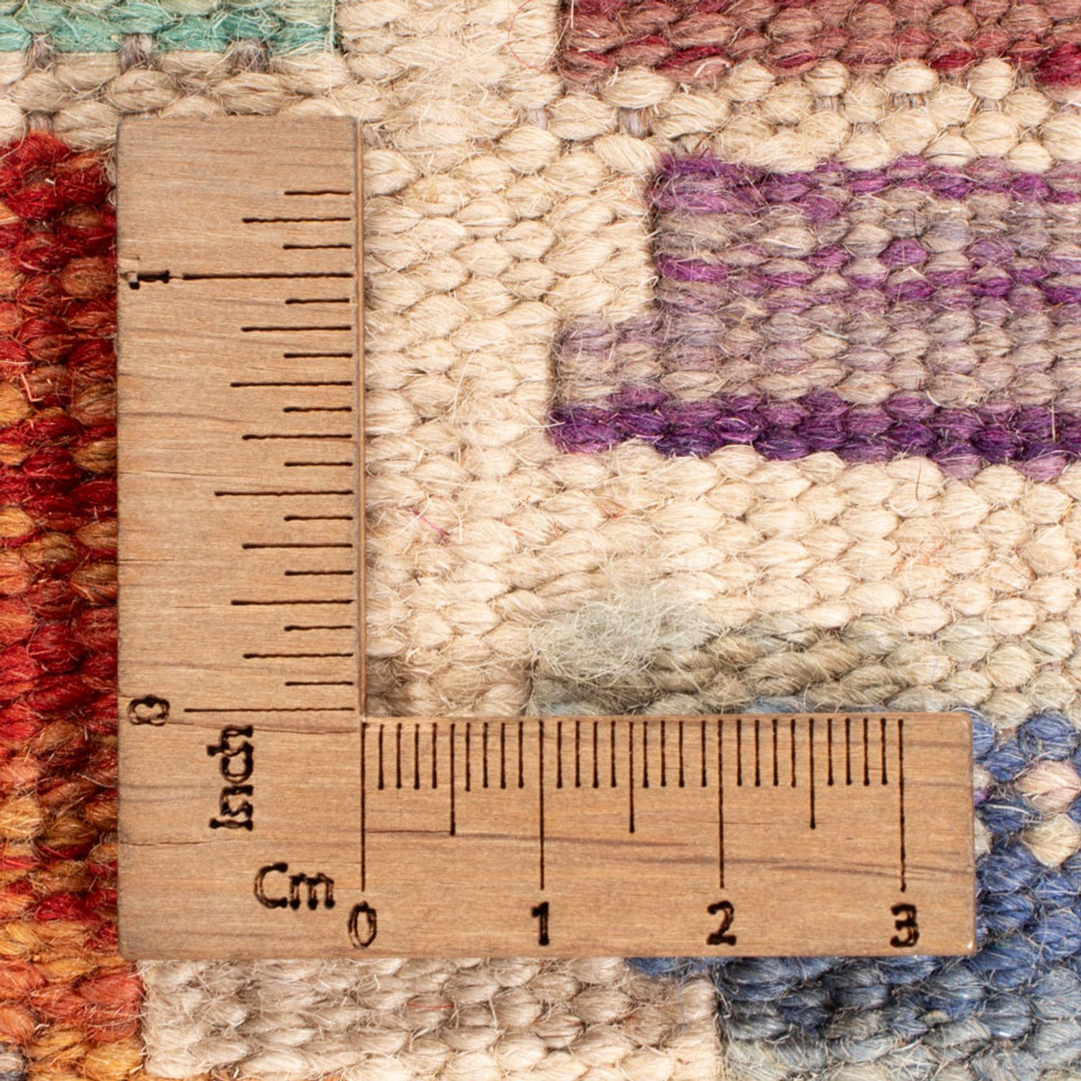 Kelim Carpet - Splash - 198 x 156 cm - flerfärgad