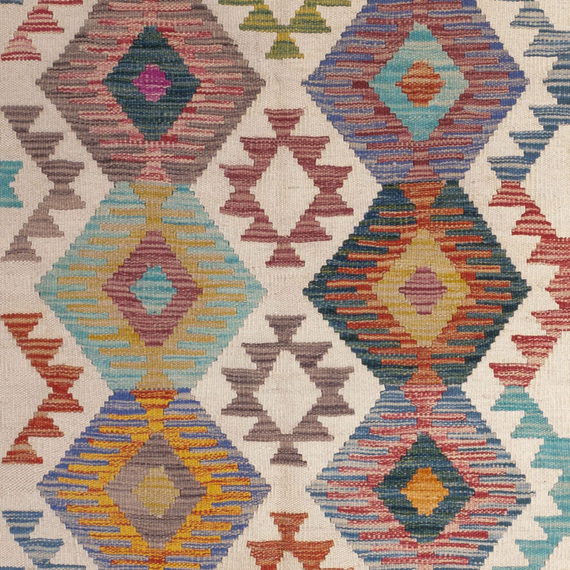 Kelim Carpet - Splash - 198 x 149 cm - flerfärgad