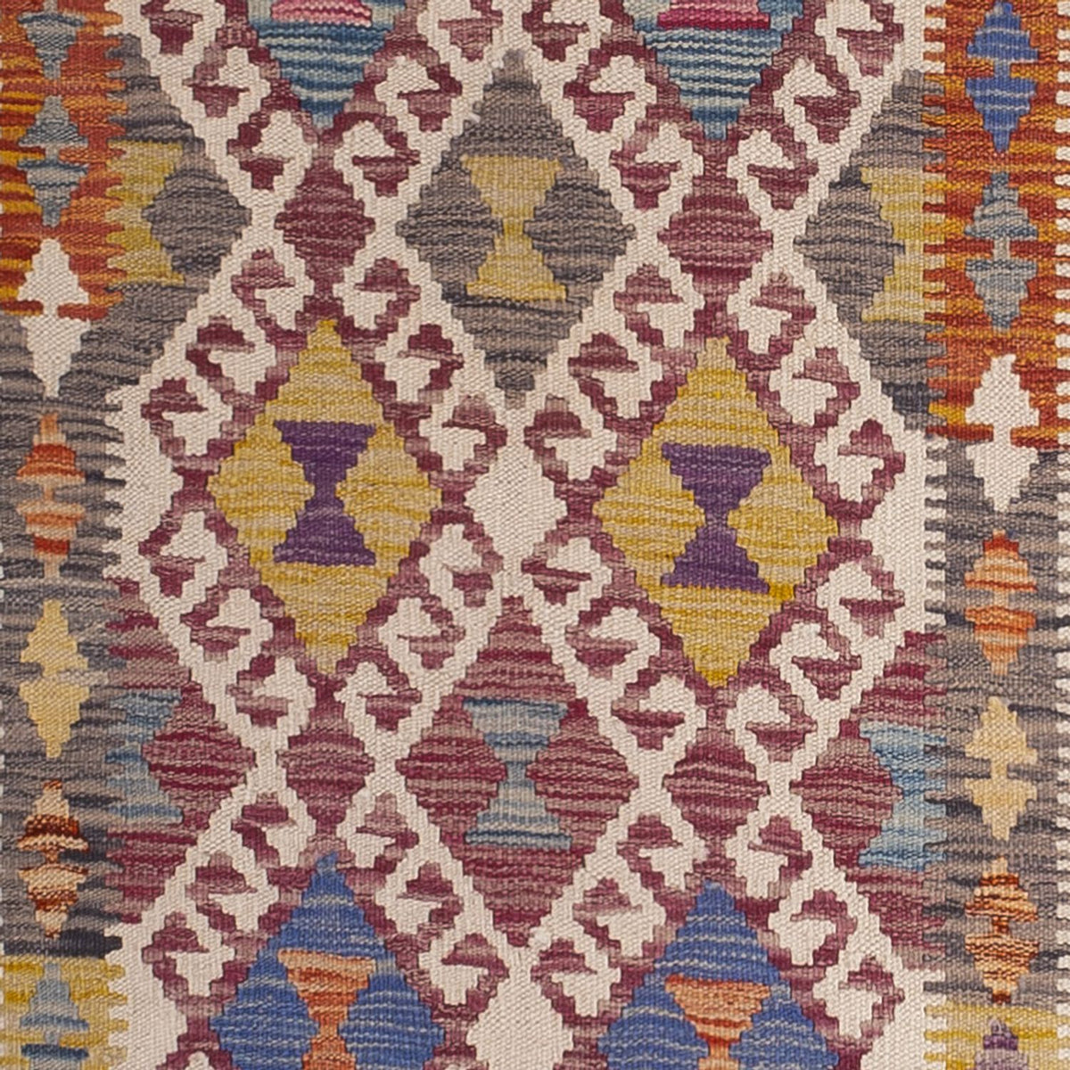 Runner Kelim Carpet - Splash - 301 x 79 cm - flerfärgad