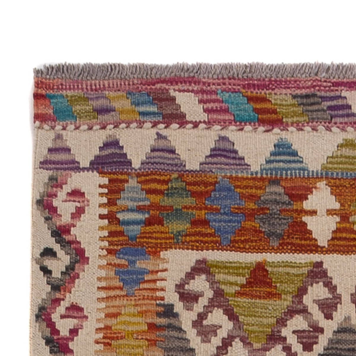 Runner Kelim Carpet - Splash - 301 x 79 cm - flerfärgad