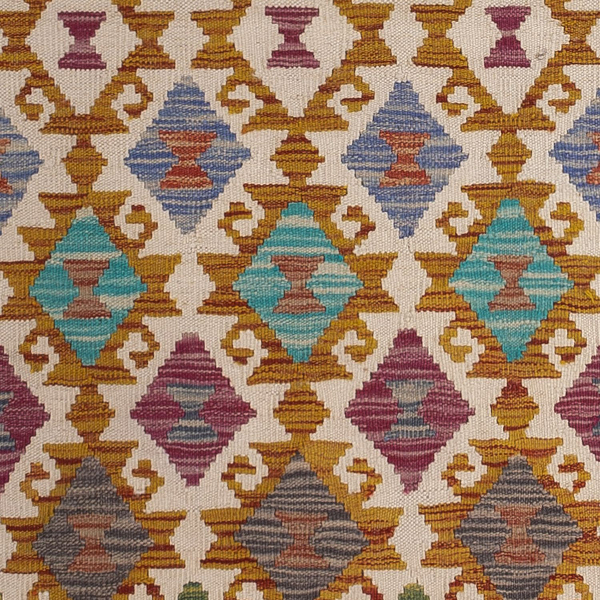 Runner Kelim Carpet - Splash - 301 x 81 cm - flerfärgad