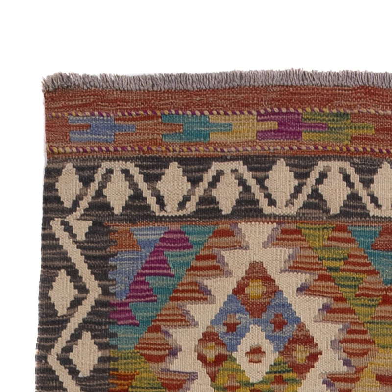 Runner Kelim Carpet - Splash - 295 x 85 cm - flerfärgad