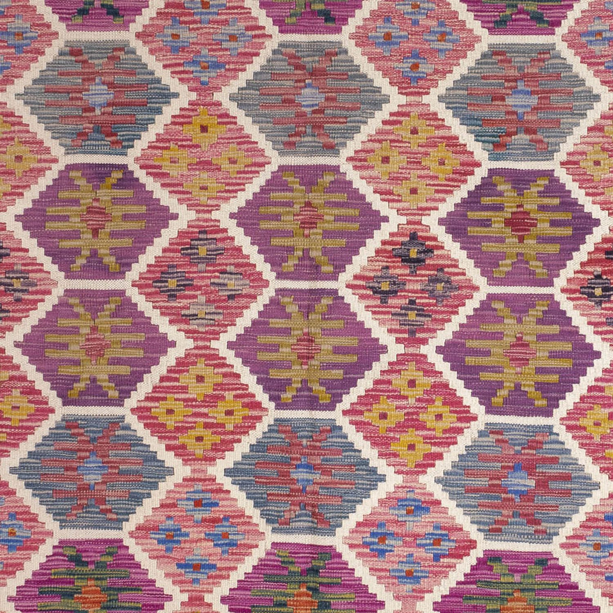 Kelim Carpet - Splash - 254 x 177 cm - flerfärgad