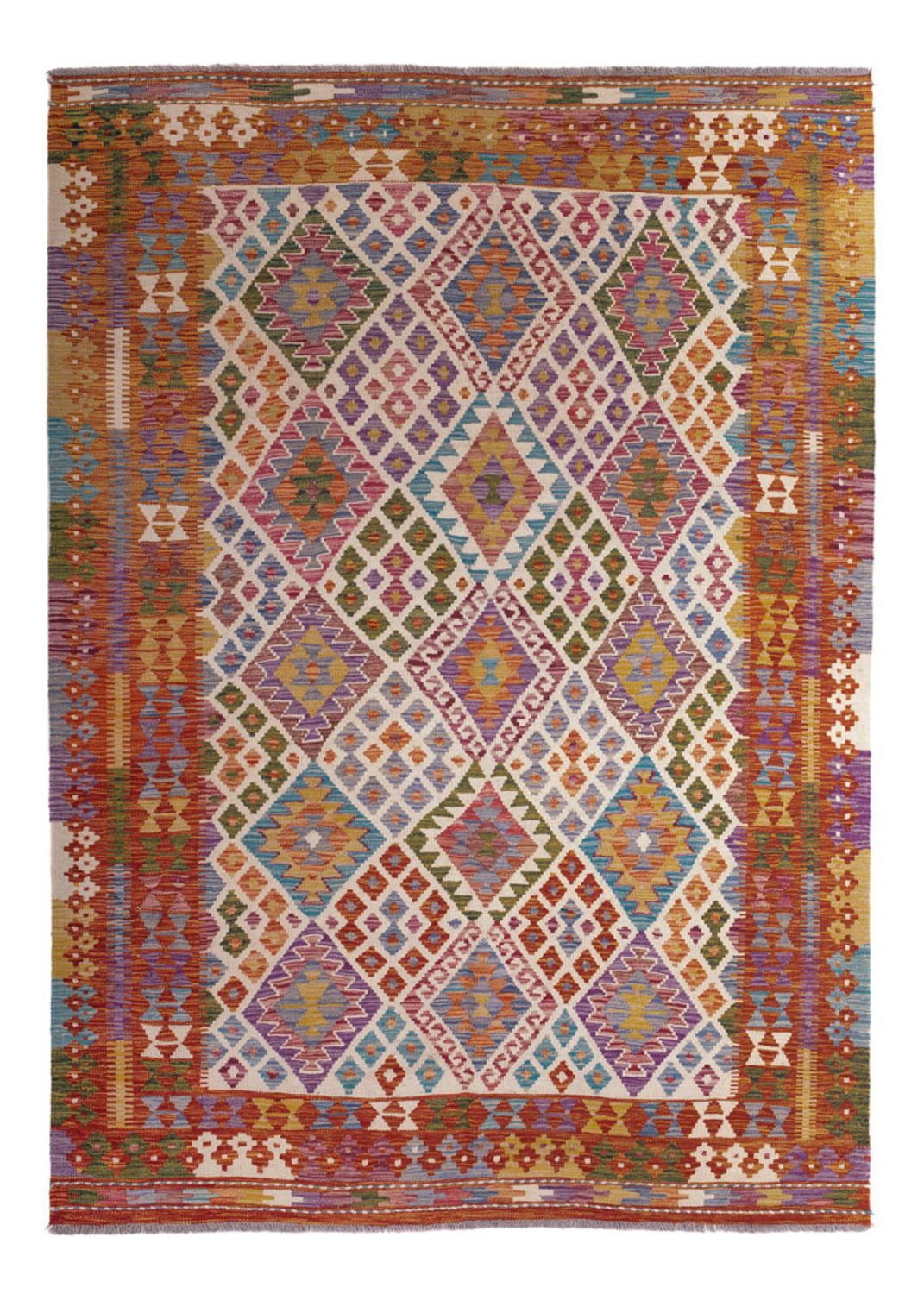 Kelim Carpet - Splash - 236 x 170 cm - flerfärgad
