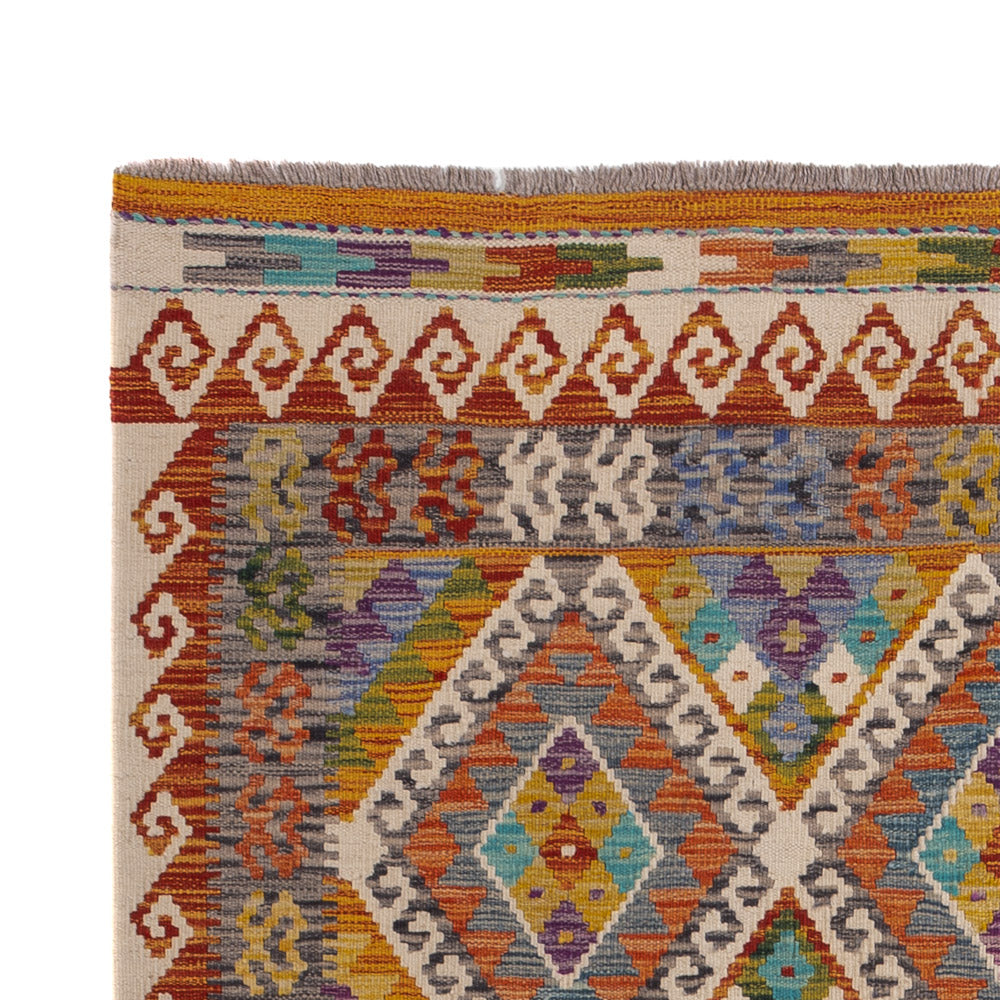 Kelim Carpet - Splash - 246 x 153 cm - flerfärgad