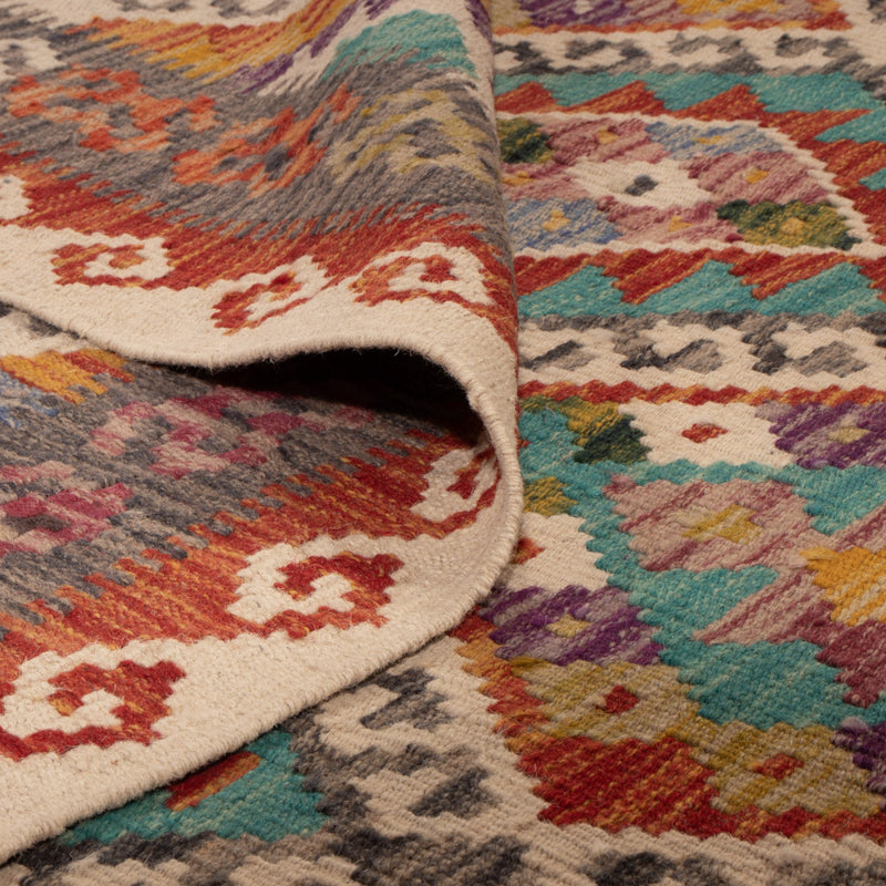 Kelim Carpet - Splash - 246 x 153 cm - flerfärgad