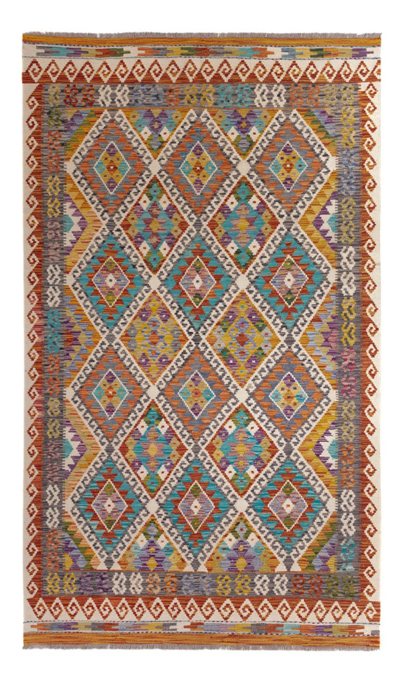 Kelim Carpet - Splash - 246 x 153 cm - flerfärgad