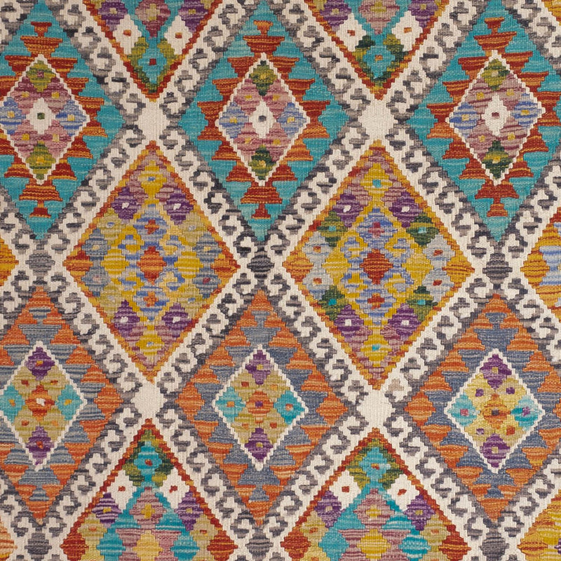 Kelim Carpet - Splash - 246 x 153 cm - flerfärgad