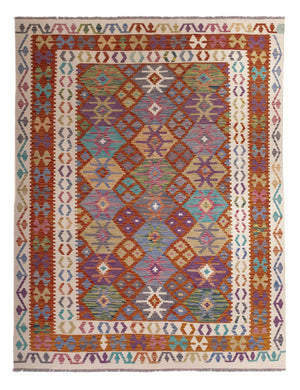 Kelim Carpet - Splash - 247 x 195 cm - flerfärgad