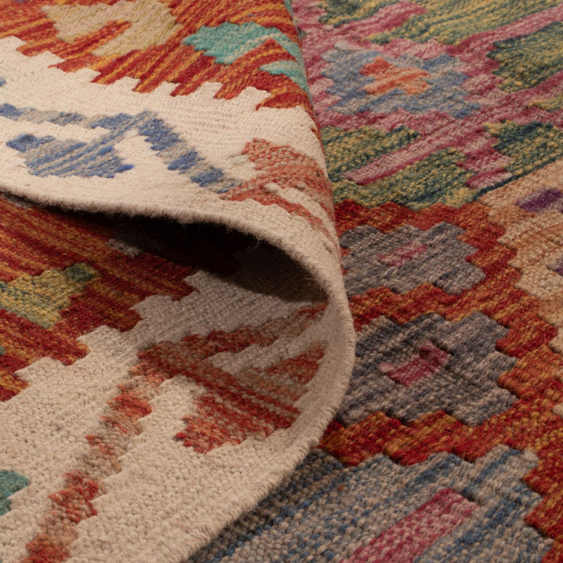 Kelim Carpet - Splash - 247 x 195 cm - flerfärgad