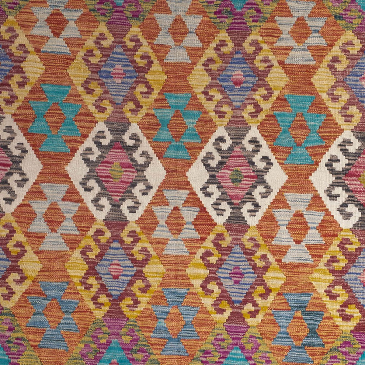 Kelim Carpet - Splash - 253 x 203 cm - flerfärgad