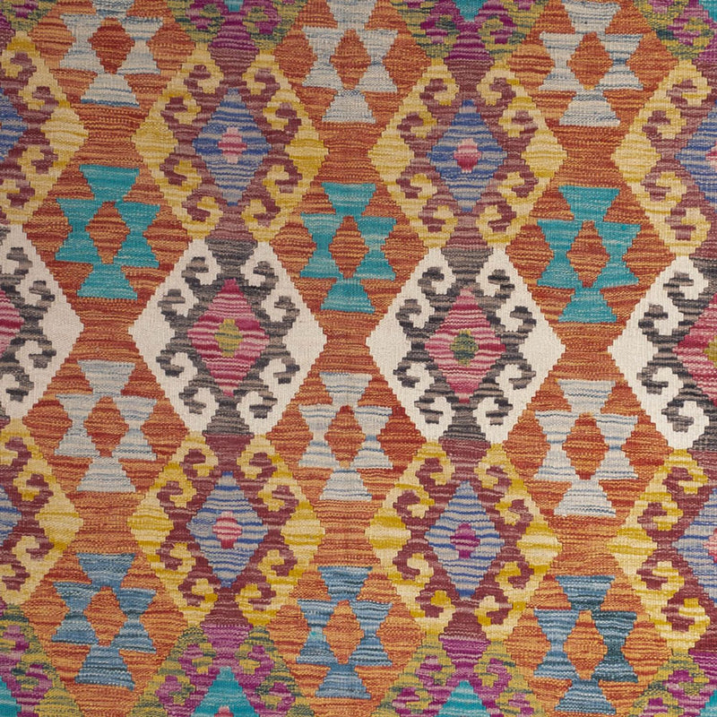 Kelim Carpet - Splash - 253 x 203 cm - flerfärgad