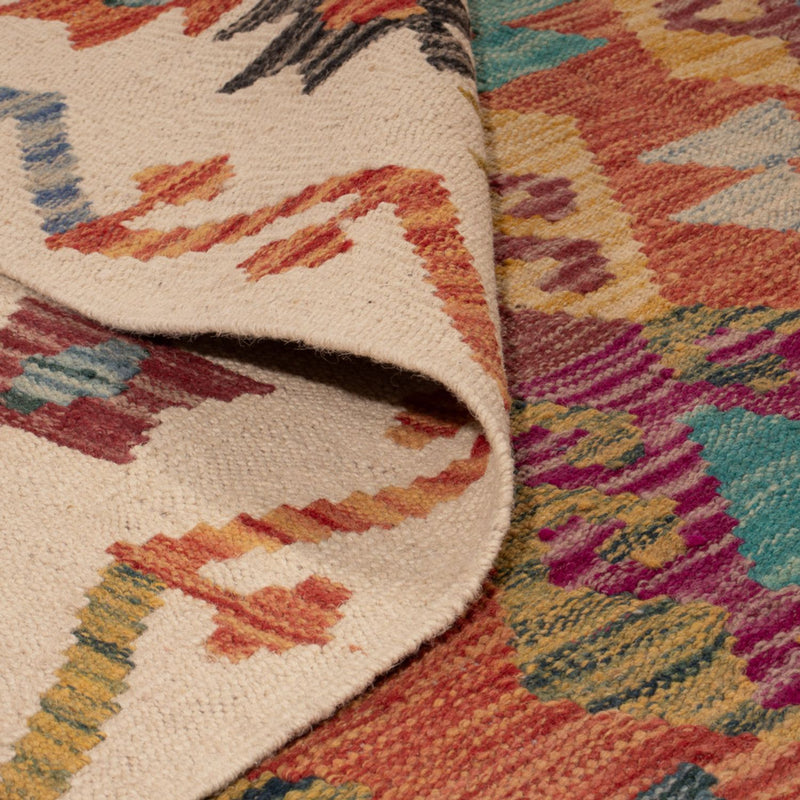 Kelim Carpet - Splash - 253 x 203 cm - flerfärgad