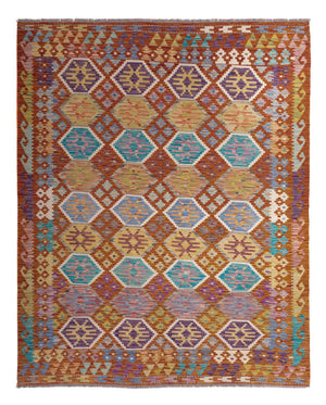 Kelim Carpet - Splash - 247 x 201 cm - flerfärgad