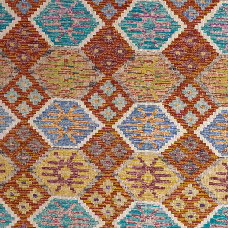 Kelim Carpet - Splash - 247 x 201 cm - flerfärgad