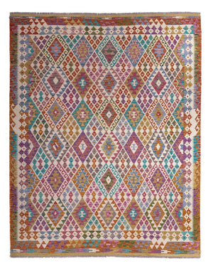 Kelim Carpet - Splash - 246 x 204 cm - flerfärgad