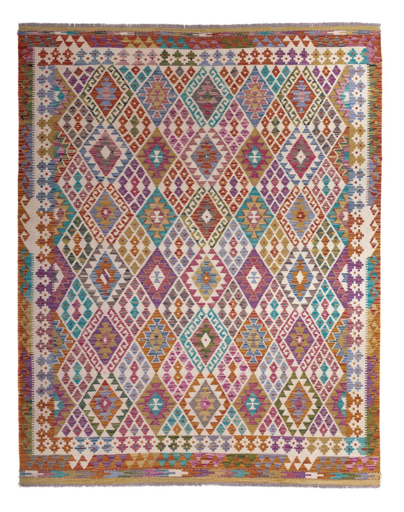 Kelim Carpet - Splash - 246 x 204 cm - flerfärgad