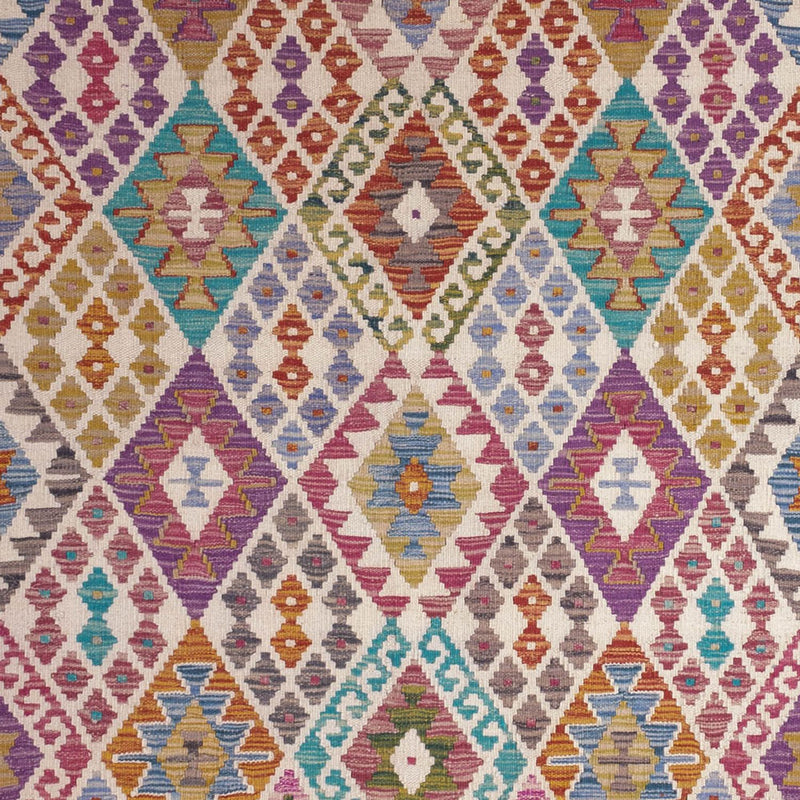 Kelim Carpet - Splash - 246 x 204 cm - flerfärgad
