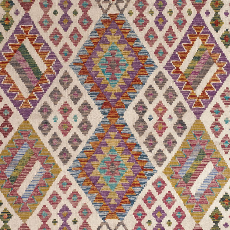 Kelim Carpet - Splash - 243 x 201 cm - flerfärgad