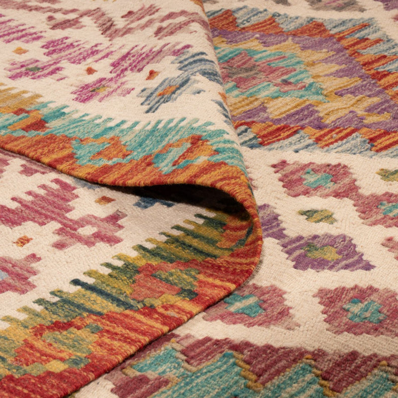 Kelim Carpet - Splash - 243 x 201 cm - flerfärgad