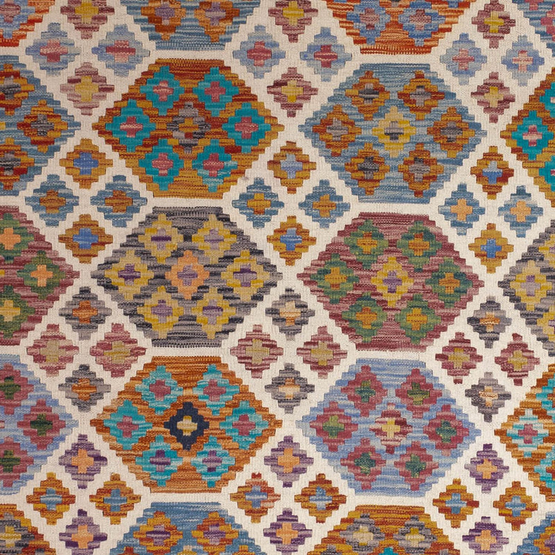 Kelim Carpet - Splash - 255 x 205 cm - flerfärgad