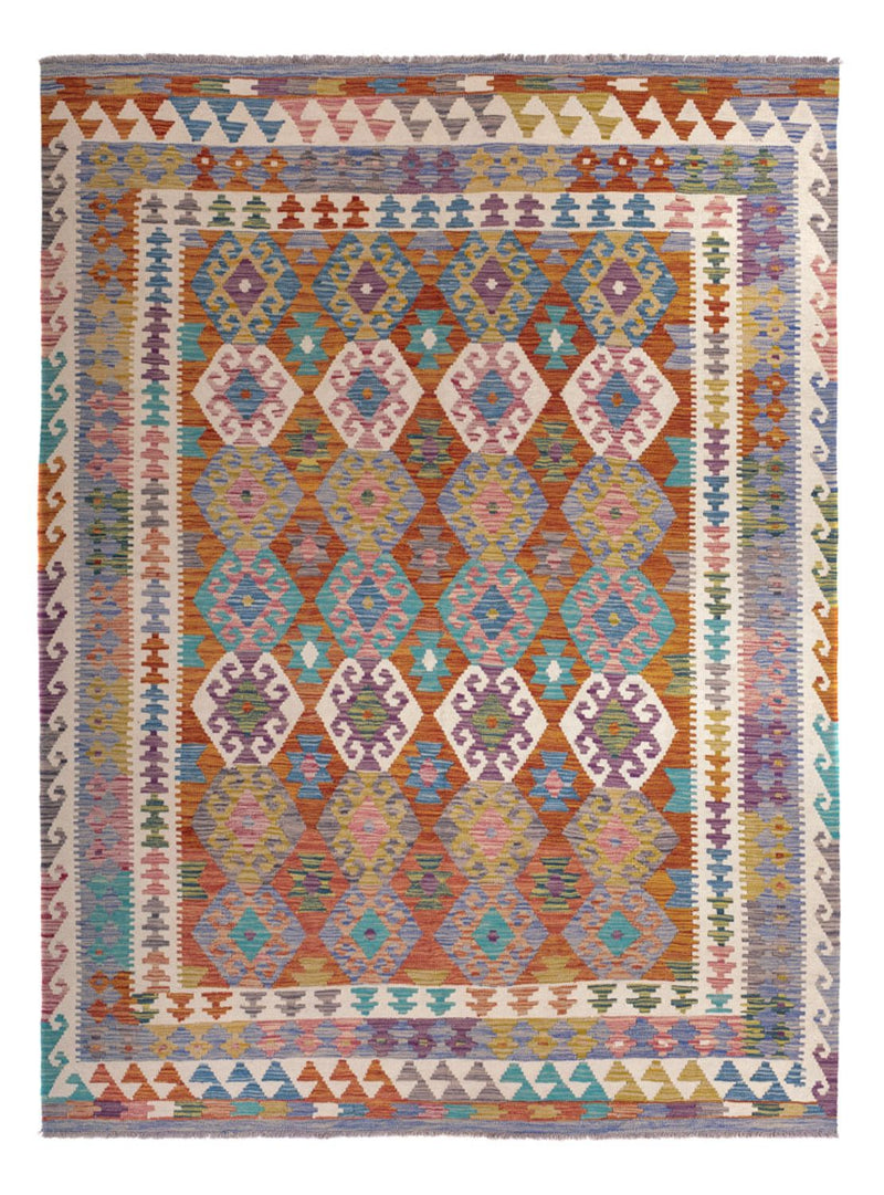 Kelim Carpet - Splash - 256 x 198 cm - flerfärgad