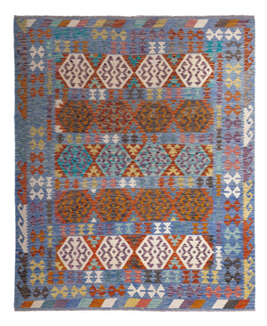 Kelim Carpet - Splash - 244 x 205 cm - flerfärgad