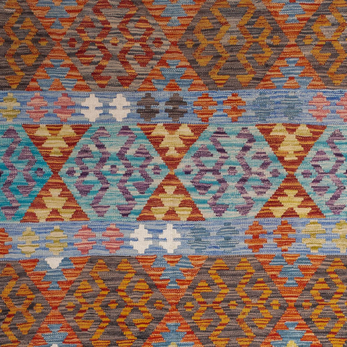 Kelim Carpet - Splash - 244 x 205 cm - flerfärgad