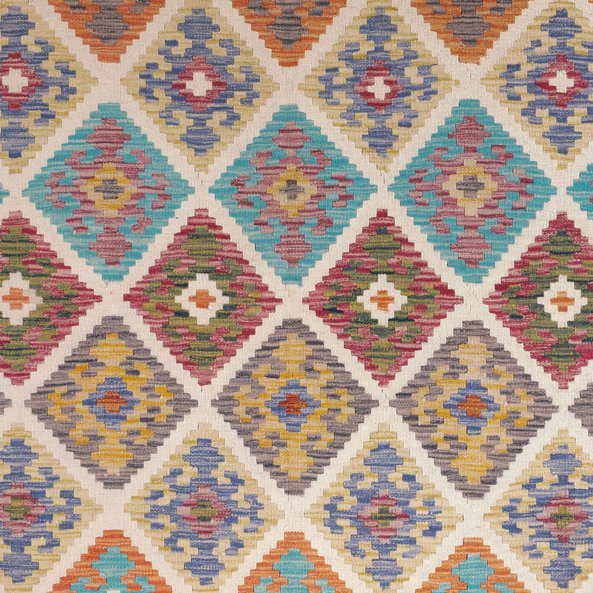 Kelim Carpet - Splash - 246 x 206 cm - flerfärgad