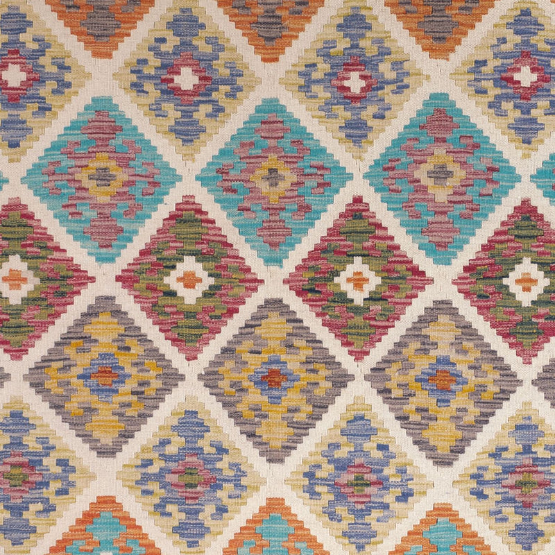 Kelim Carpet - Splash - 246 x 206 cm - flerfärgad