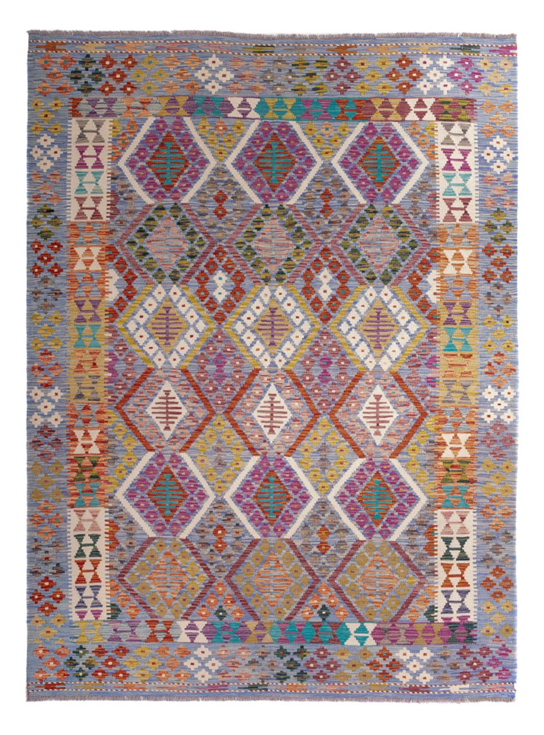 Kelim Carpet - Splash - 250 x 191 cm - flerfärgad