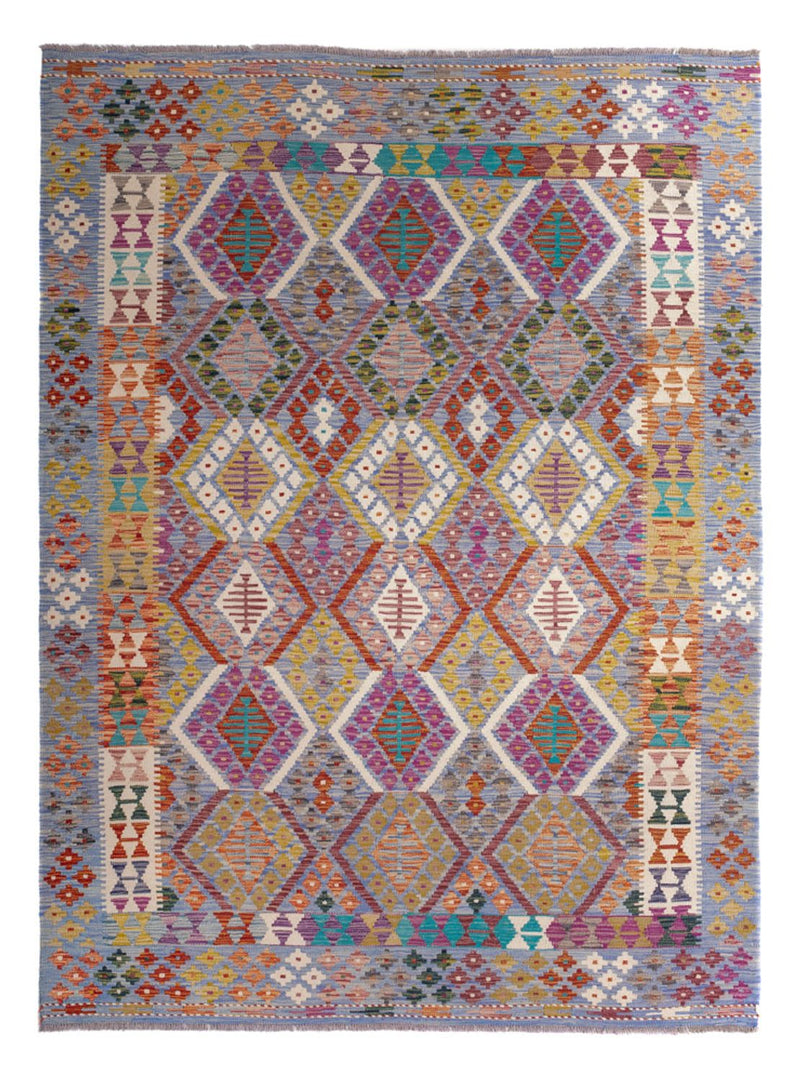 Kelim Carpet - Splash - 250 x 191 cm - flerfärgad