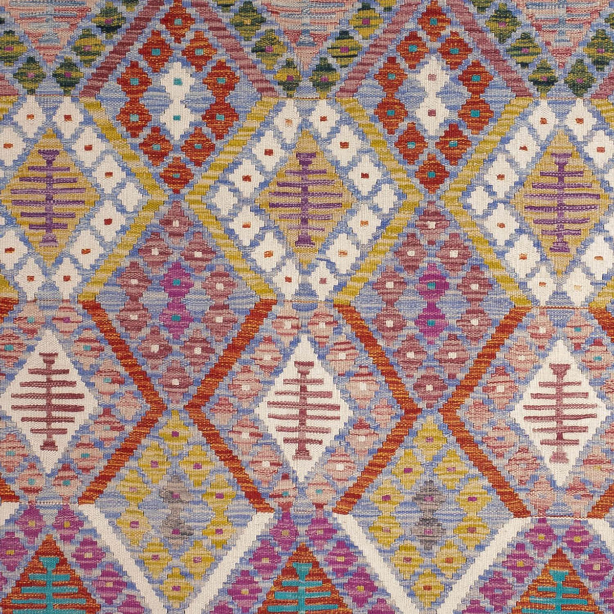 Kelim Carpet - Splash - 250 x 191 cm - flerfärgad