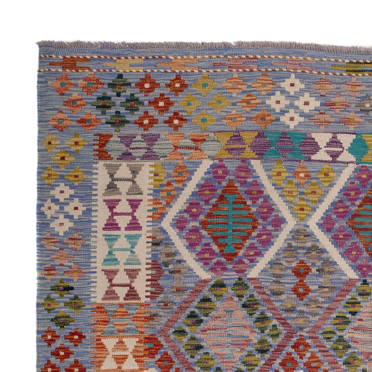 Kelim Carpet - Splash - 250 x 191 cm - flerfärgad