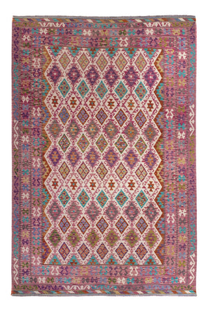 Kelim Carpet - Splash - 308 x 215 cm - flerfärgad