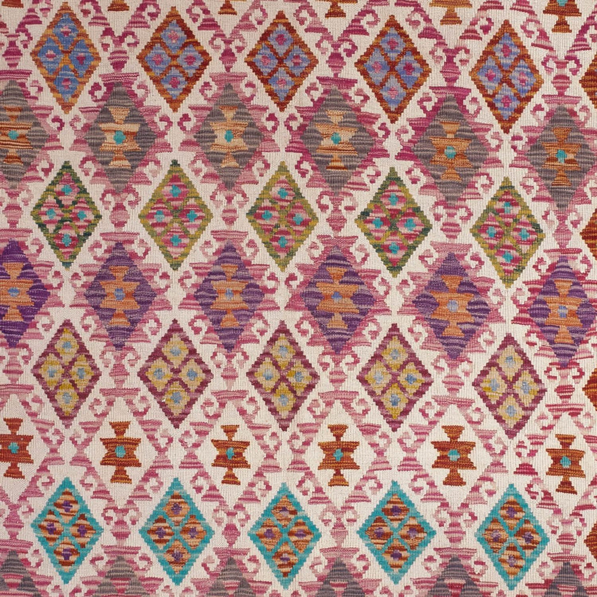 Kelim Carpet - Splash - 308 x 215 cm - flerfärgad