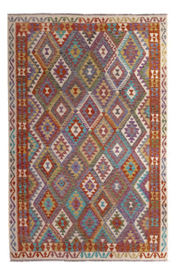 Kelim Carpet - Splash - 299 x 200 cm - flerfärgad