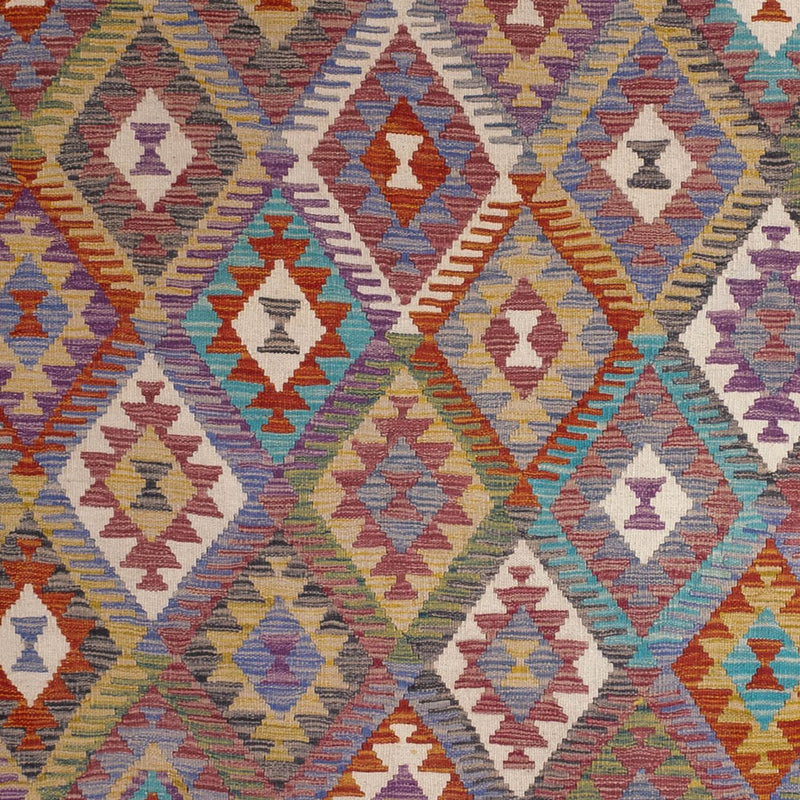 Kelim Carpet - Splash - 299 x 200 cm - flerfärgad