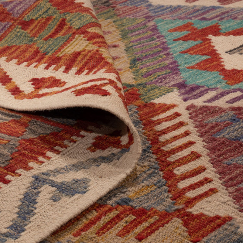 Kelim Carpet - Splash - 299 x 200 cm - flerfärgad