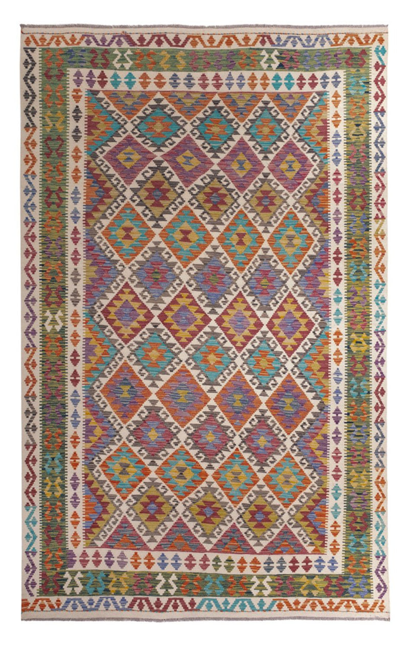 Kelim Carpet - Splash - 305 x 196 cm - flerfärgad