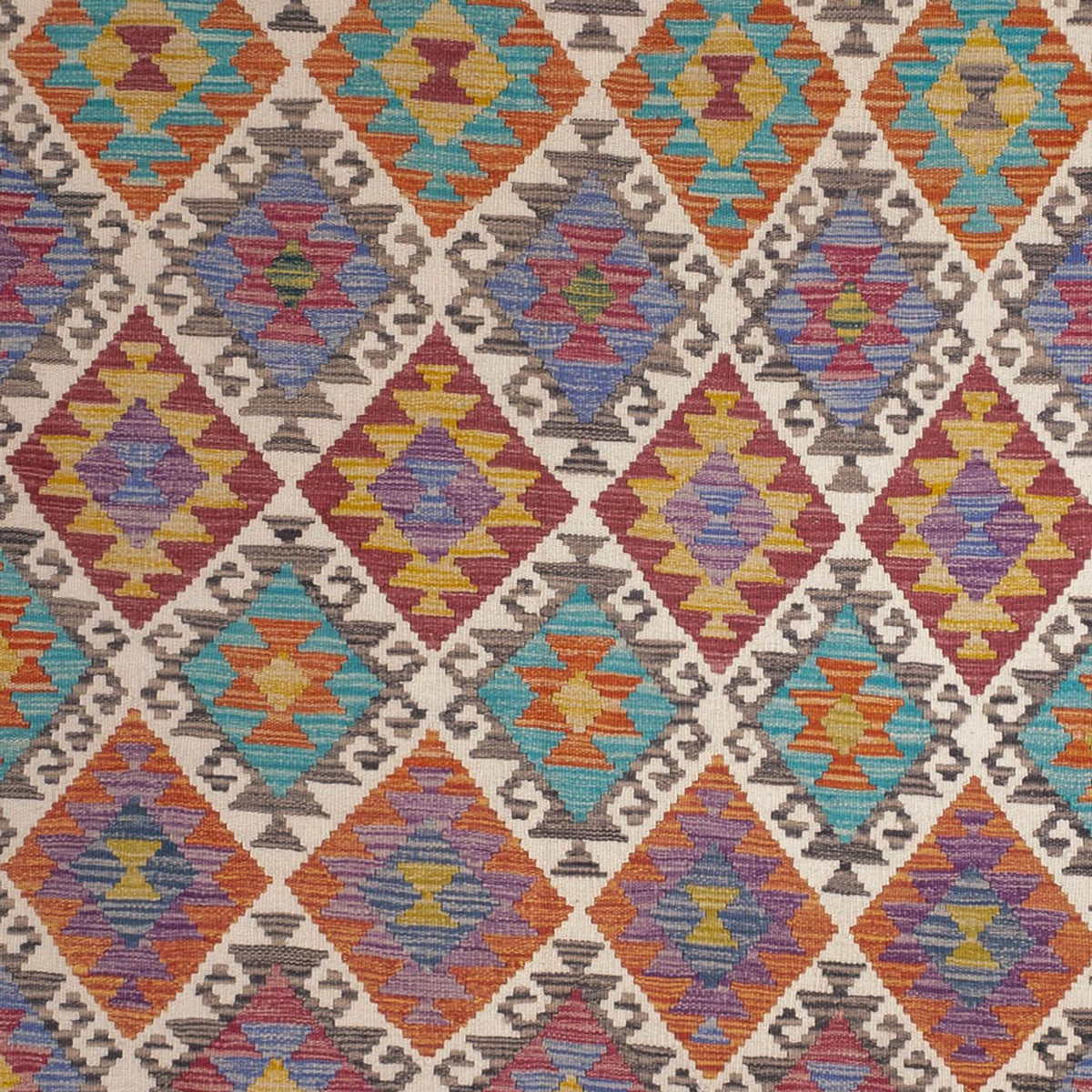 Kelim Carpet - Splash - 305 x 196 cm - flerfärgad