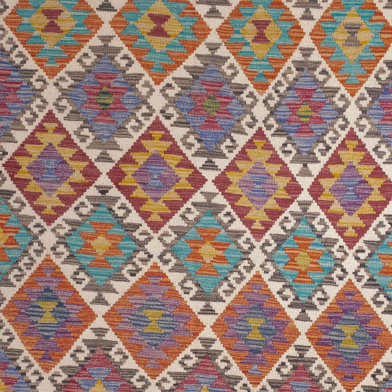 Kelim Carpet - Splash - 305 x 196 cm - flerfärgad