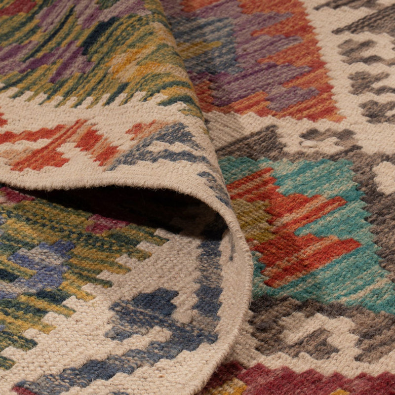 Kelim Carpet - Splash - 305 x 196 cm - flerfärgad