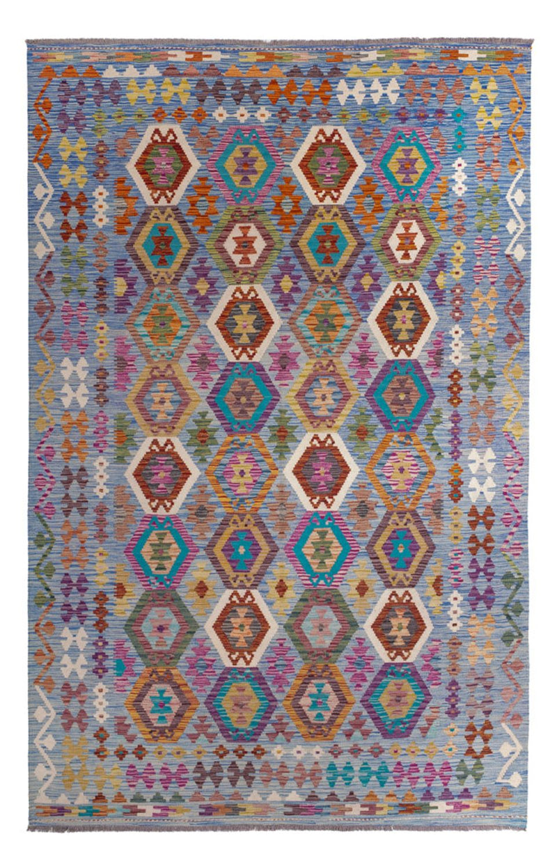 Kelim Carpet - Splash - 300 x 203 cm - flerfärgad