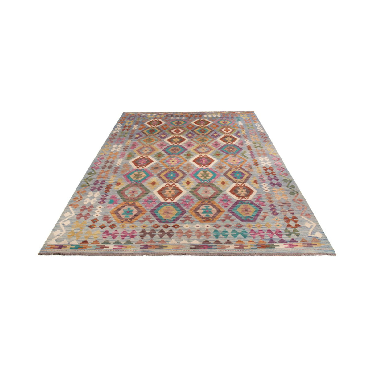 Kelim Carpet - Splash - 300 x 203 cm - flerfärgad